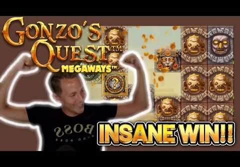 INSANE WIN! GONZOS QUEST MEGAWAYS BIG WIN –  Casino Slots from Casinodaddy LIVE STREAM