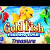 ⭐NEW⭐🐟 Gold FIsh 🐠 Feeding Time Treasure Slot Machine Big Win Wild Multiplier Bonus Features