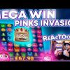 Mega Win on Reactoonz. Max win 15 pinks ! Epic slot