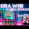 Mega Win on Reactoonz. Max win 15 pinks ! Epic slot