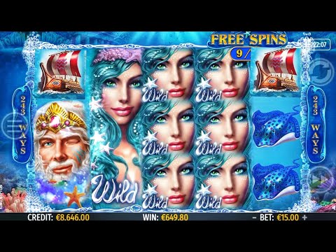 Slot BAR King Neptun Online Macchinette Italia RECORD WIN Bet 15€