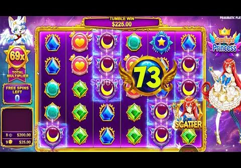 STARLIGHT PRINCESS – HIT GOOD SYMBOL with 73X MULTIPLIER – BIG WIN CASINO SLOT BONUS BUY GAME