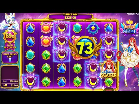 STARLIGHT PRINCESS – HIT GOOD SYMBOL with 73X MULTIPLIER – BIG WIN CASINO SLOT BONUS BUY GAME