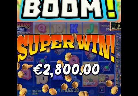 Big Bass Bonanza Megaways Slot 🔥 Rare Bonus Feature 😱 Max Level with Mega Big Wins‼️ #shorts