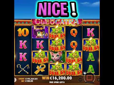 CLEOCATRA SLOT 😵 2 HUGE BIG WINS BACK TO BACK OMG‼️ #shorts