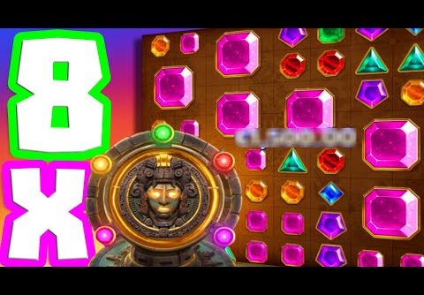 GEMS BONANZA💎SLOT SUPER BIG WINS FIRST TIME EVER LEVEL 4 WITH A 8X MULTIPLIER 😱 OMG EPIC SESSION‼️