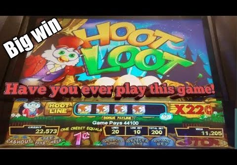 *Slot machine* Hoot Loot | Big win | big line hit |Classic slot machine