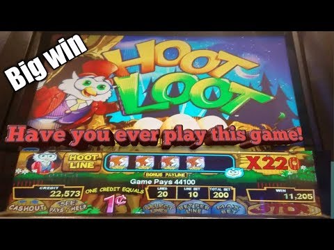 *Slot machine* Hoot Loot | Big win | big line hit |Classic slot machine