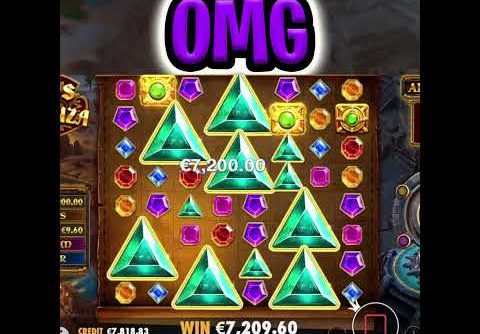 GEMS BONANZA 💎 SLOT MASSIVE JACKPOT BIG WIN 🤑 ONE SPIN OMG‼️ #shorts