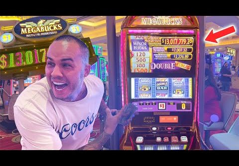 13.2 MILLION DOLLAR MEGABUCKS JACKPOT SLOT MACHINE IN LAS VEGAS (we were so close)