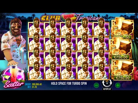 Club Tropicana NEW SLOT – WIN RECORD – MULTIPLIER – HUGE CASINO WIN BONUS 🤑🤑