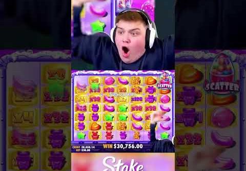 INSANE 1000X WIN On SUGAR RUSH!! (BONUS BUYS) #slots #casino #sugarrush #shorts