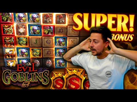 Super Bonus TRIGGERED on Evil Goblins xBomb Slot!