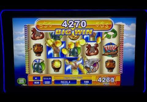 Slot Zeus wins 150X, huge 15,000 mega big win on 10 free spins bonus game feature