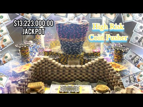 🔴*MUST SEE*… SUPER MEGA HIGH RISK COIN PUSHER $1,000,000 Buy In! $13,223,000.00 WIN! (WORLD RECORD)