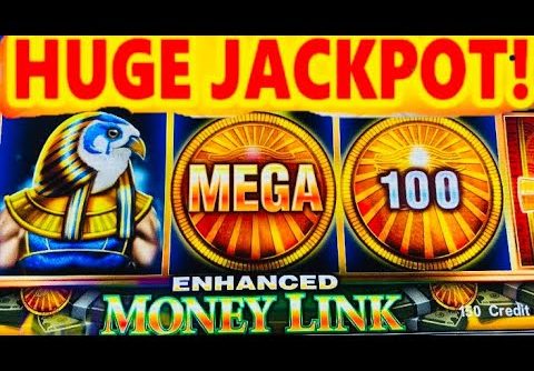 MEGA JACKPOT HANDPAY! Money Link slot machine jackpot win with more slot bonus wins!