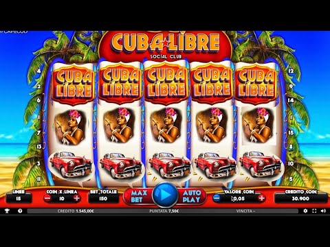 Slot BAR Cuba Libre bet 15€ super free spins Big WIN