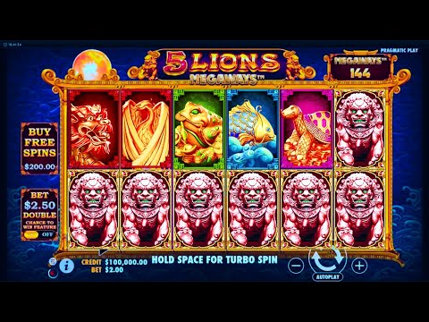 MEGA RECORD WIN | NEW 🦁5 Lions🦁 Gold Megaways Slot!!