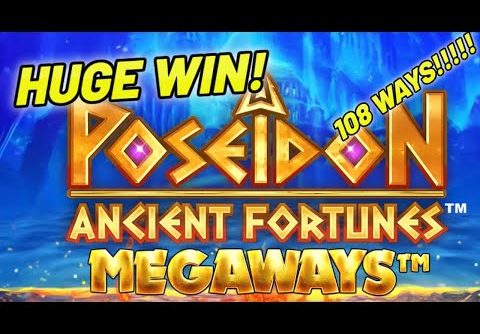 Ancient Fortunes Poseidon Megaways Slot Big Win JACKPOT HANDPAY!! (Biggest on YT)
