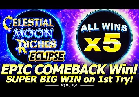 EPIC COMEBACK Win! Filled The Board in NEW Celestial Moon Riches Eclipse Slot by Konami at Yaamava!