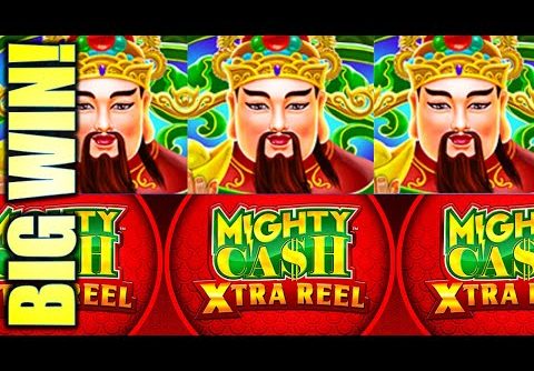 REDEMPTION! MIGHTY CASH XTRA REEL (JI CAI) SLOT MACHINE BIG WIN RUN (Aristocrat)