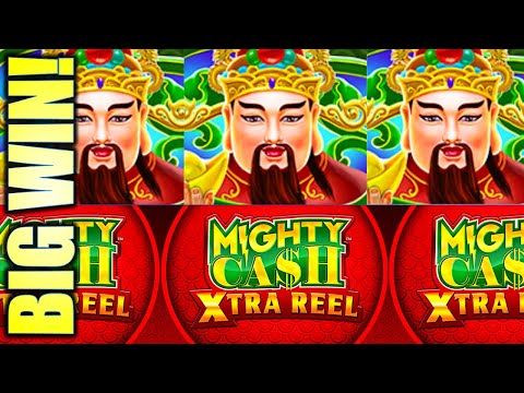 REDEMPTION! MIGHTY CASH XTRA REEL (JI CAI) SLOT MACHINE BIG WIN RUN (Aristocrat)