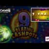 Mega win. 9 Blazing Cashpots slot from Kalamba Games