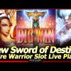 Sword of Destiny Fire Warrior Slot Machine – Live Play, Super Ten Features and Big Wins
