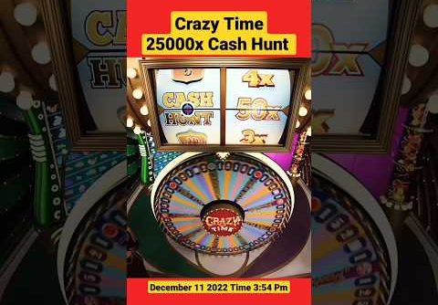 Crazy Time Super Top 1 Biggest Win 25000x Cash Hunt Multiple 50x #shorts