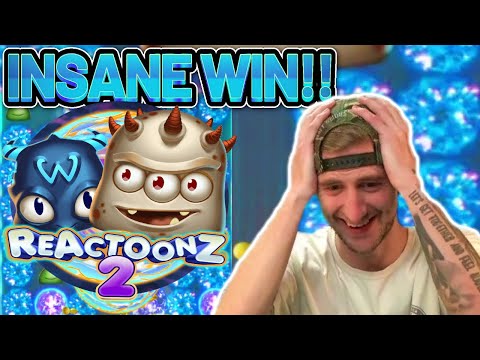 INSANE WIN!! REACTOONZ 2 BIG WIN – €20 BET HIGHROLL ON CASINO SLOT from CasinoDaddys stream