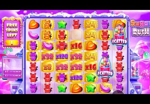 SUGAR RUSH – BONUS BUY HIT BIG MULTIPLIER – CASINO SLOT ONLINE BIG WIN