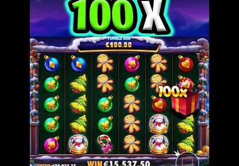 THE BIGGEST MULTIPLIER 🎁 SANTA’S WONDERLAND SLOT BIG WIN‼️ #shorts