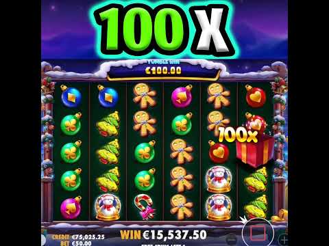 THE BIGGEST MULTIPLIER 🎁 SANTA’S WONDERLAND SLOT BIG WIN‼️ #shorts