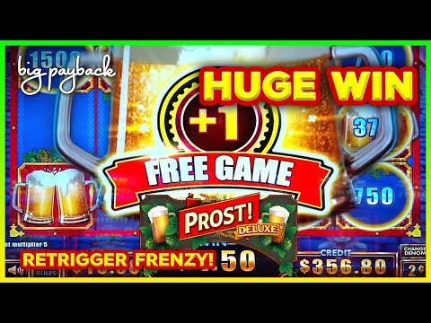 RETRIGGER FRENZY! Prost Deluxe Slot – BIG WIN, LOVED IT!