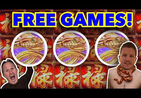 Oriental Snake Stacked Symbol Feature Free Game Bonus Slot Machine Big Win @ Hard Rock Tampa Casino