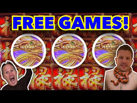 Oriental Snake Stacked Symbol Feature Free Game Bonus Slot Machine Big Win @ Hard Rock Tampa Casino