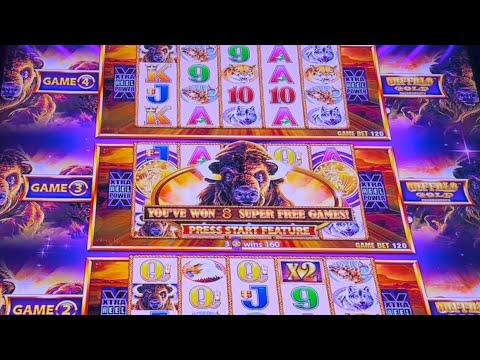 Buffalo Gold Super Free Games Big Win Bonus!!!