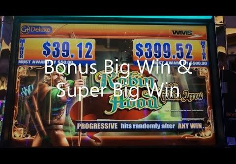 WMS Slot Robin Hood and the Golden Arrow, Bonus Big Wins $ Super Big Win