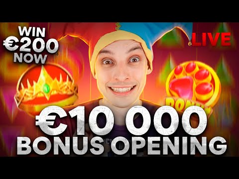 SLOTS LIVE 🔴 €10 000 BONUS OPENING! Casino Stream Big Wins with mrBigSpin