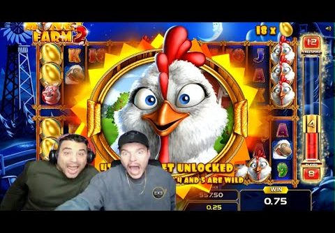 BIG WIN 🔥 MONEY FARM 2 🐔 by LUUK | ESCLUSIVE SLOT ONLINE EXESLOT