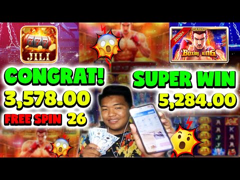 JILI SLOT JACKPOT Big Win 2,284 Pesos Kay Boxing King #jilislot