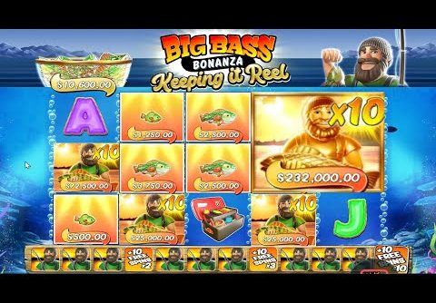 BIG BASS BONANZA – KEEPING it REAL – HIT HUGE GOLD FISHERMAN with 10X MULTIPLIER – INSANE CASINO WIN