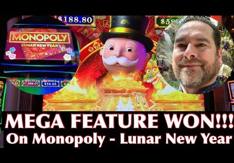 Monopoly-Lunar New Year Spins Me A Mega Bonus Feature! Great Slot Winning at Cosmopolitan Las Vegas