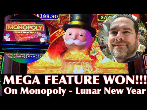 Monopoly-Lunar New Year Spins Me A Mega Bonus Feature! Great Slot Winning at Cosmopolitan Las Vegas