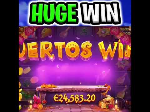 MEGA BIG WIN MUERTOS MULTIPLIER 🔥 SLOT EPIC MULTIPLIER FREE SPINS‼️ #shorts