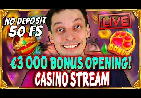 SLOTS LIVE 🔴 €3 000 BONUS OPENING at SOL! Casino Stream Big Wins with mrBigSpin