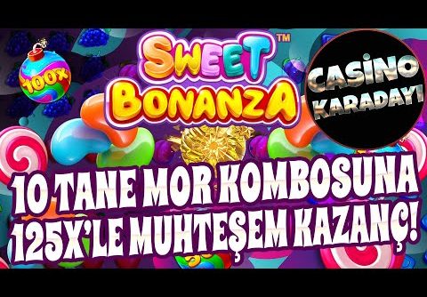 Sweet Bonanza | DEVASA MOR KOMBOSU 125X’LE BİRLEŞİNCE | BIG WIN #sweetbonanzarekor #bigwin #slot