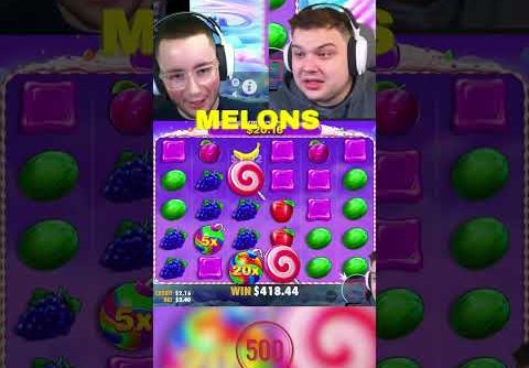 INSANE MULTIS On SWEET BONANZA!! (BONUS BUYS) #slots #casino #sweetbonanza #shorts