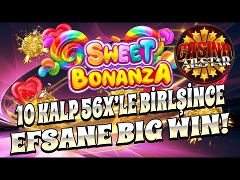 Sweet Bonanza | 10 TANE KALP 56X MUHTEŞEM BIG WIN | BIG WIN #sweetbonanzarekor #bigwin #slot