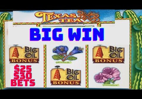 High Limit TEXAS TEA Slot Machine Bonus GREAT SESSION BIG WIN